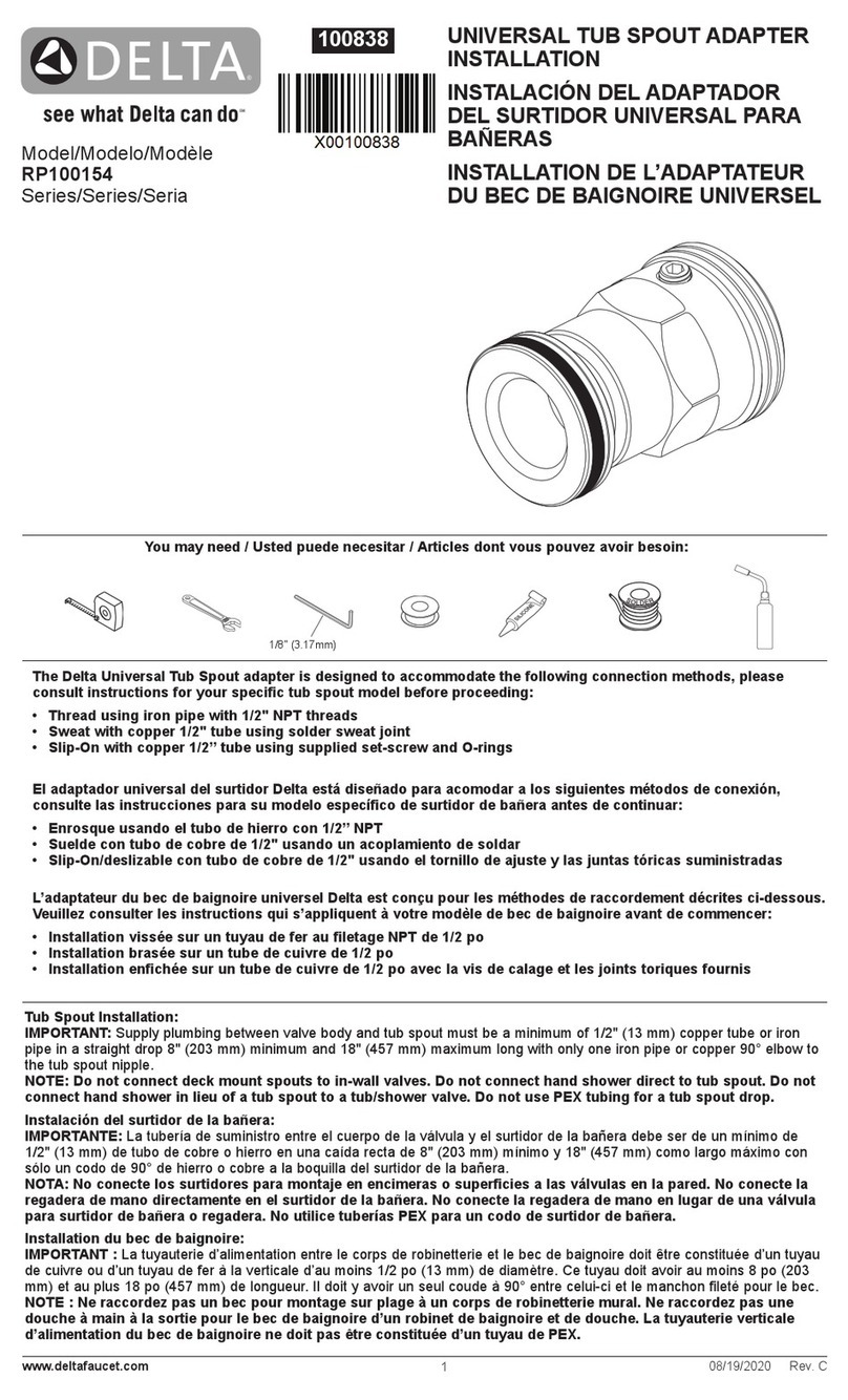 Delta RP100154 Series Installation