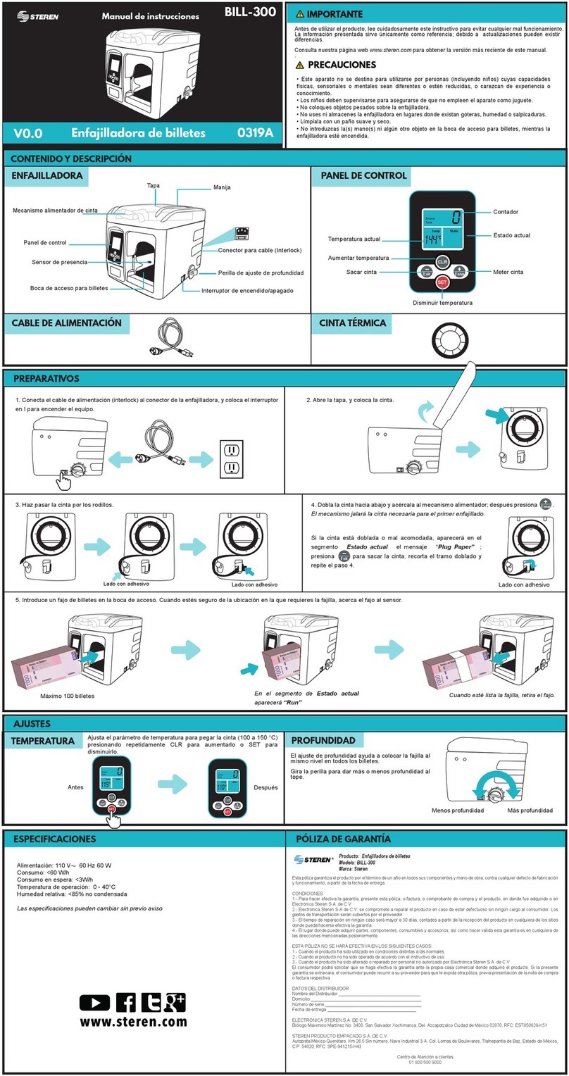 Steren BILL-300 User manual