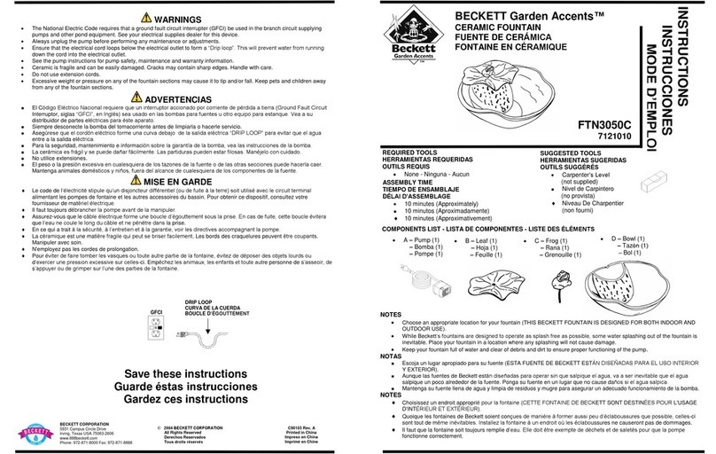 Beckett FTN3050C User manual