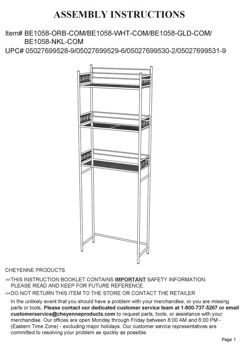 Cheyenne BE1058-ORB-COM User manual Cheyenne BE1058-ORB-COM User manual