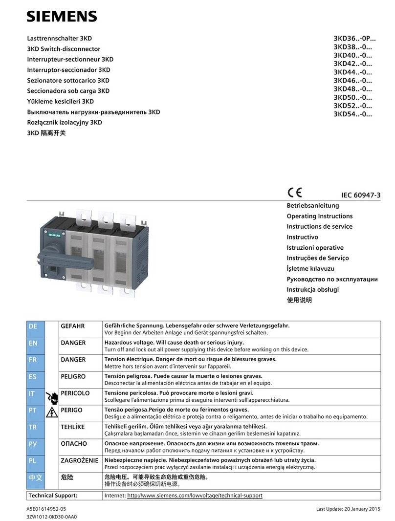 Siemens 3KD36-0P Series User manual