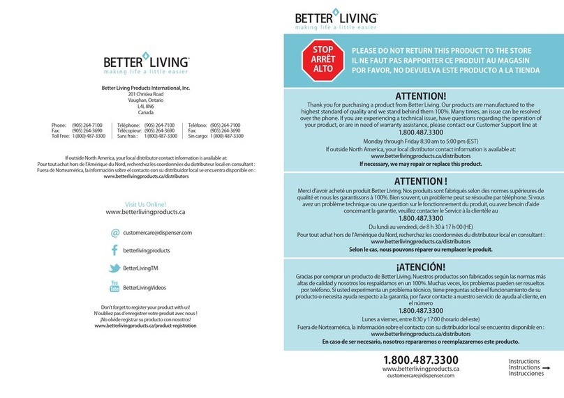 BetterLiving CLEVER Mounting instructions