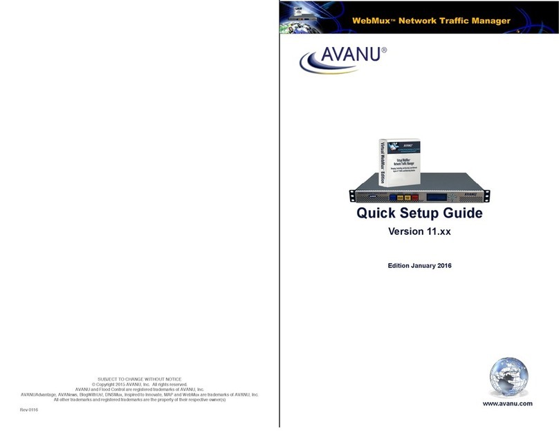 Avanu WebMux 11 Series User manual