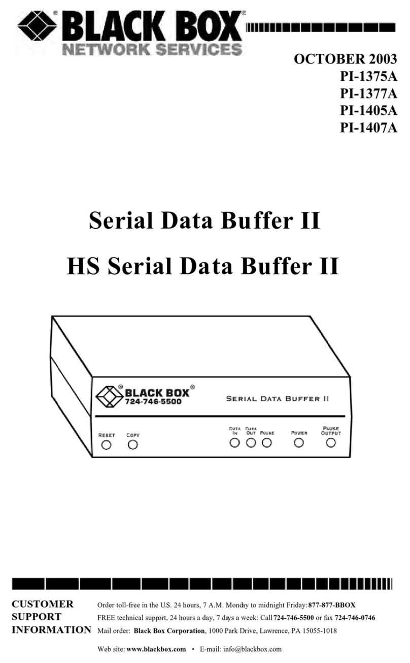 Black Box PI1375A User manual