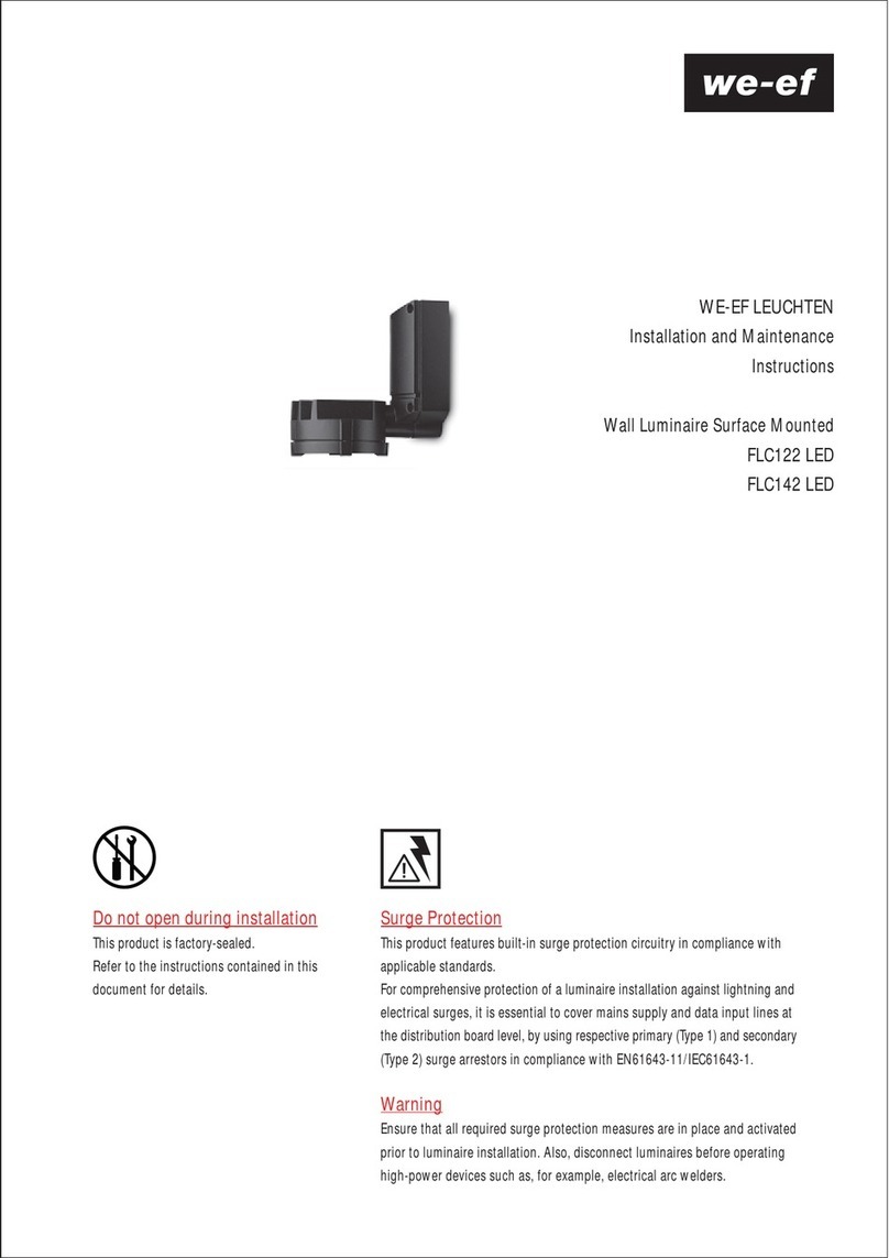 WE-EF FLC122 LED Installation and maintenance instructions