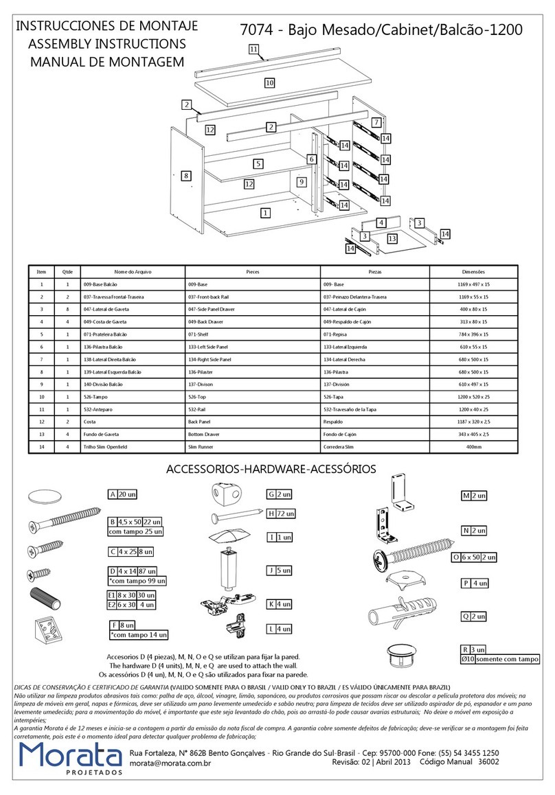 Morata 7074 User manual