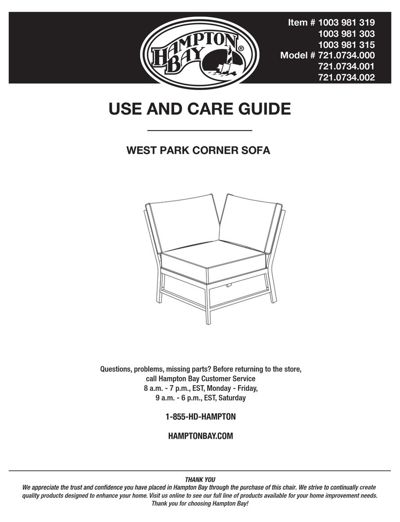 HAMPTON BAY 721.0734.000 Use and care guide HAMPTON BAY 721.0734.000 Use and care guide