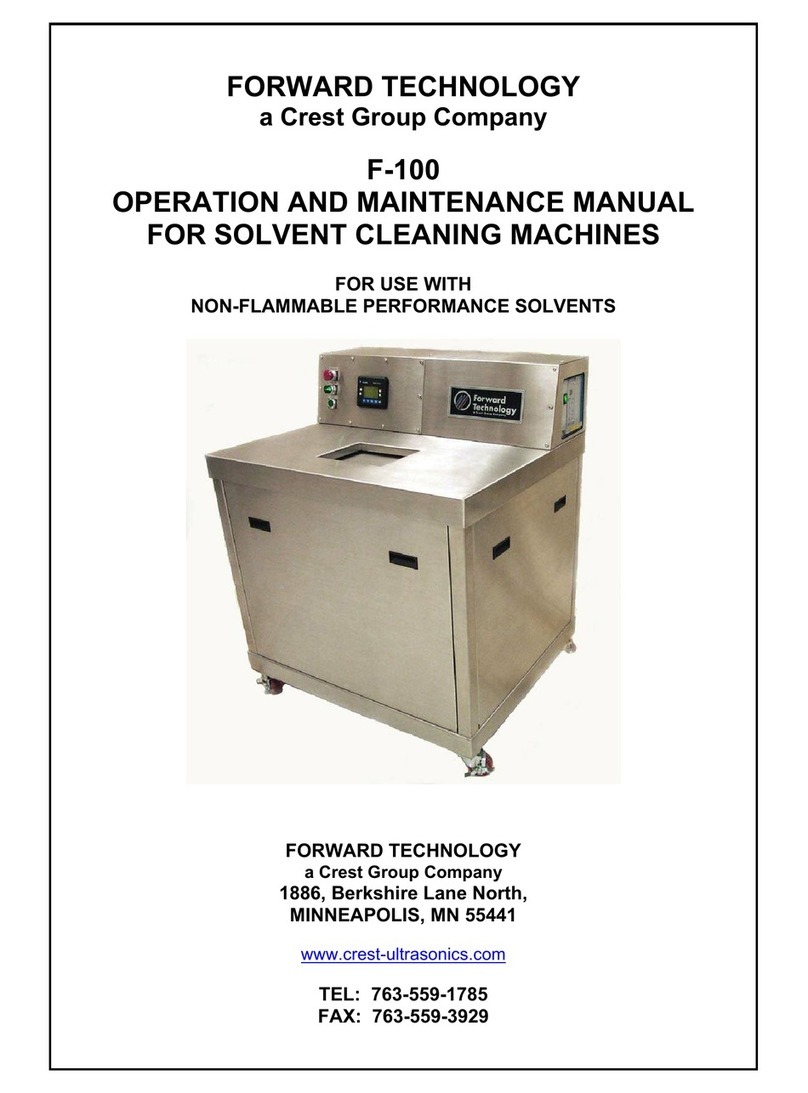 Crest Audio FORWARD TECHNOLOGY F-100 Operation and maintenance manual Crest Audio FORWARD TECHNOLOGY F-100 Operation and maintenance manual