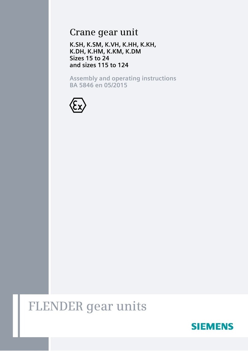 Siemens FLENDER K SH Series User manual