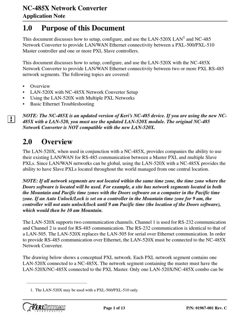 KeriSystems NC-485X Application note