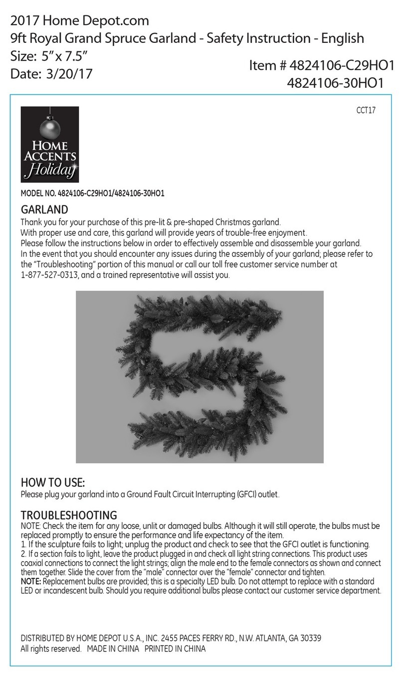 Home Accents Holiday 4824106-C29HO1 quick guide Home Accents Holiday 4824106-C29HO1 quick guide