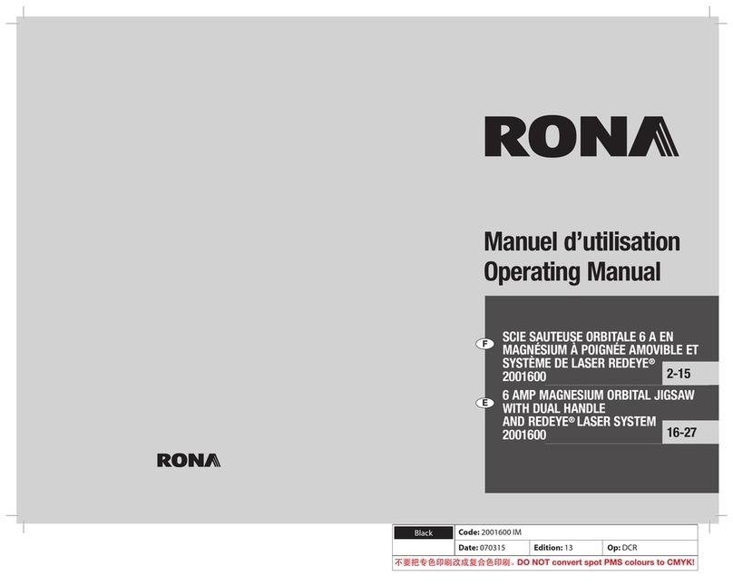 Rona 2001600 User manual