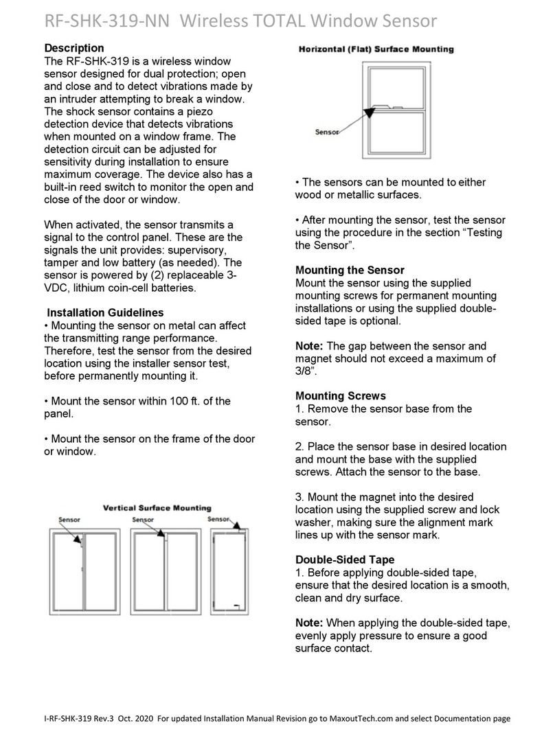 Maxouttech RF-SHK-319-NN quick start guide
