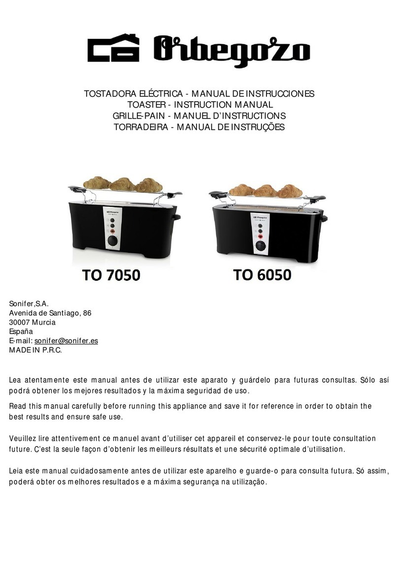 Orbegozo TO 6050 User manual