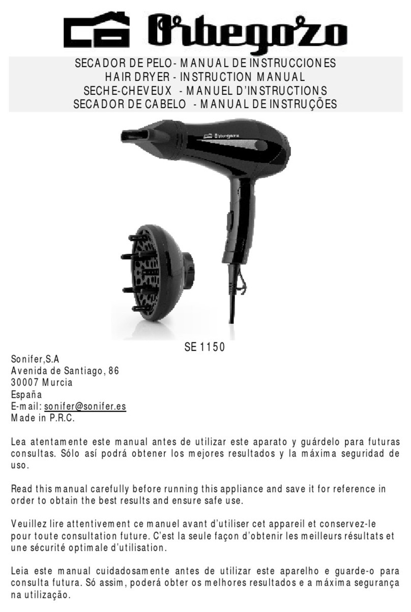 Orbegozo SE 1150 User manual Orbegozo SE 1150 User manual