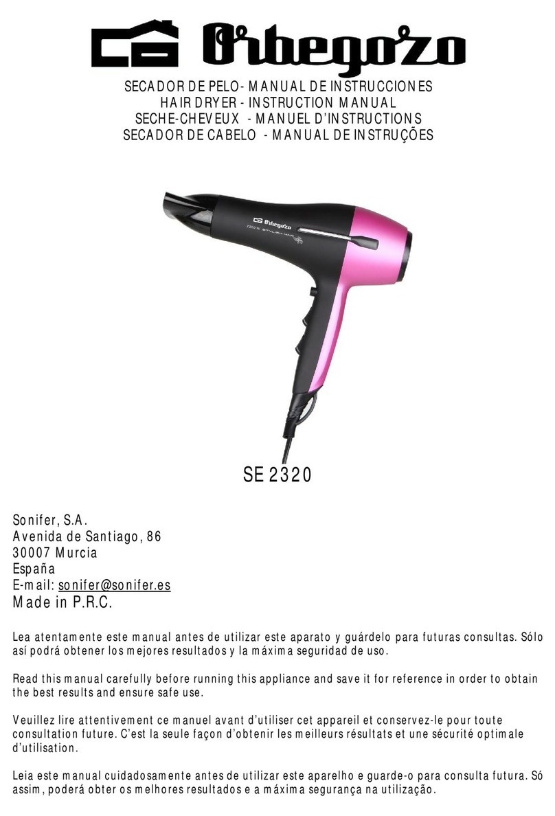 Orbegozo SE 2320 instruction manual