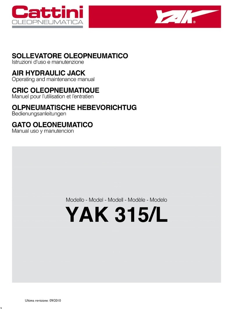 Cattini YAK 315/L Operating instructions