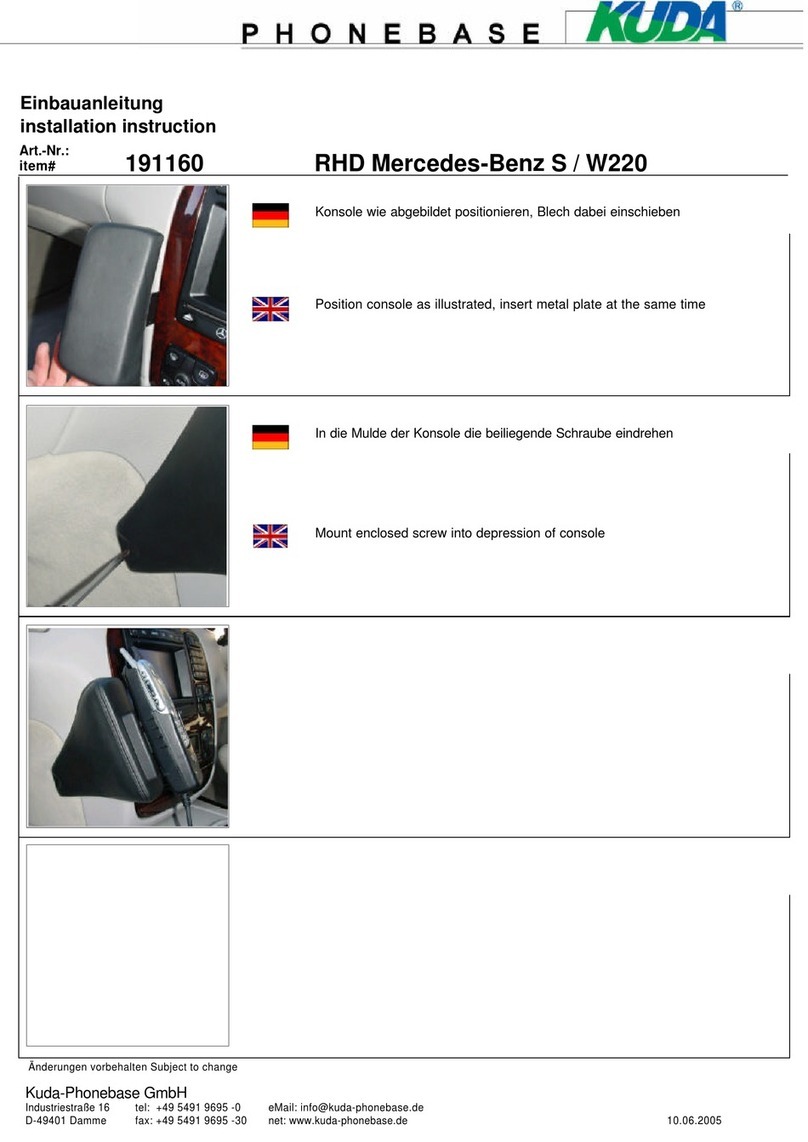 Kuda 191160 Installation instruction