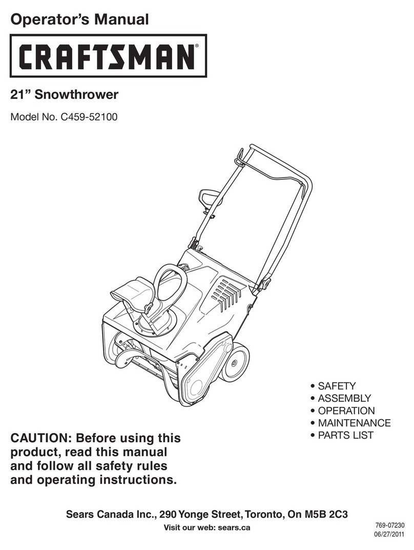 Craftsman C459-52100 Operator's manual