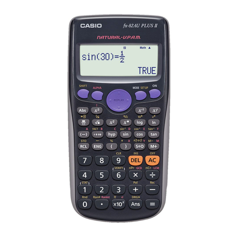 Casio fx-82AU PLUS User manual Casio fx-82AU PLUS User manual