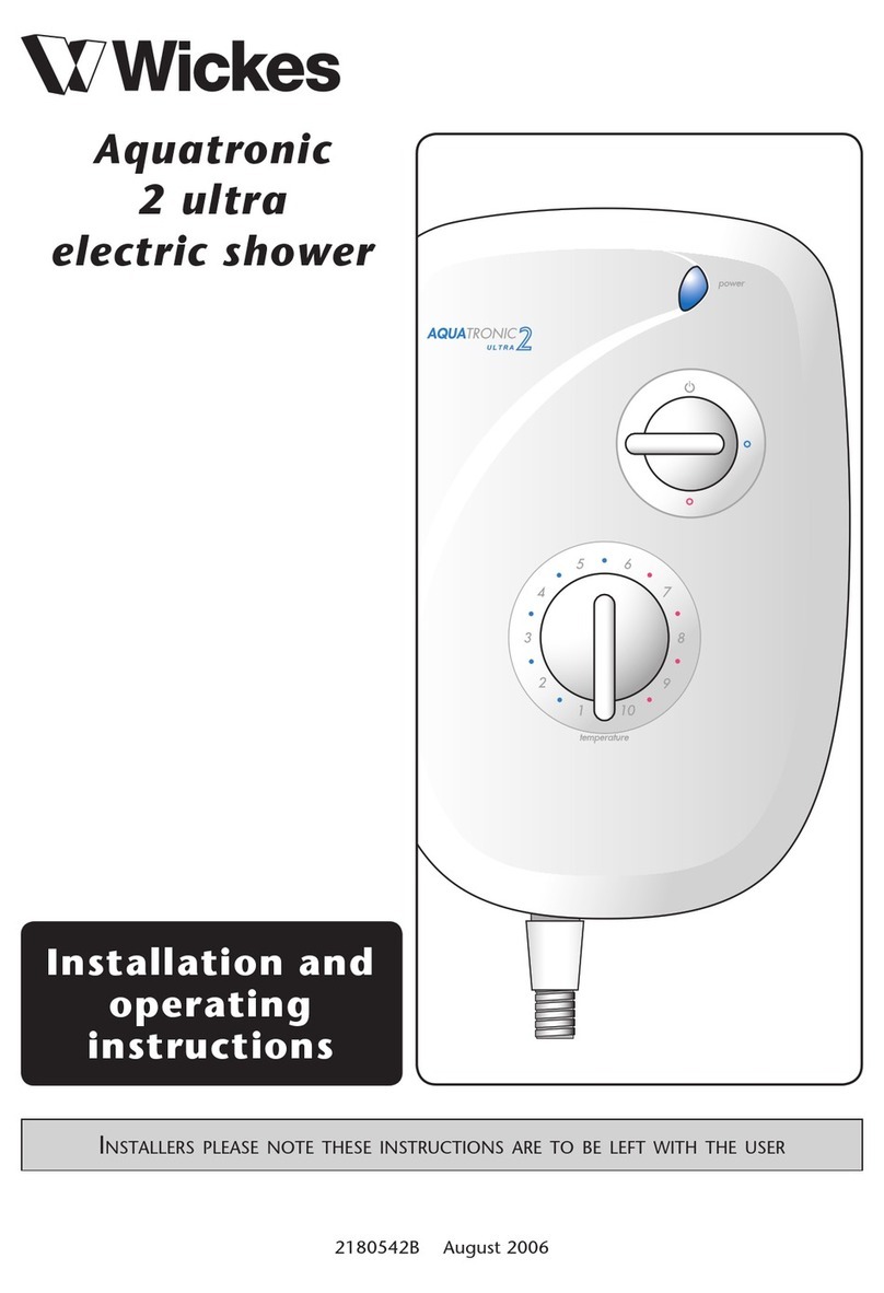 Wickes Triton Aquatronic 2 ultra Installation and operating instructions