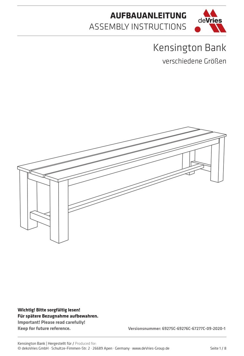 deVRIES Kensington 69275C User manual