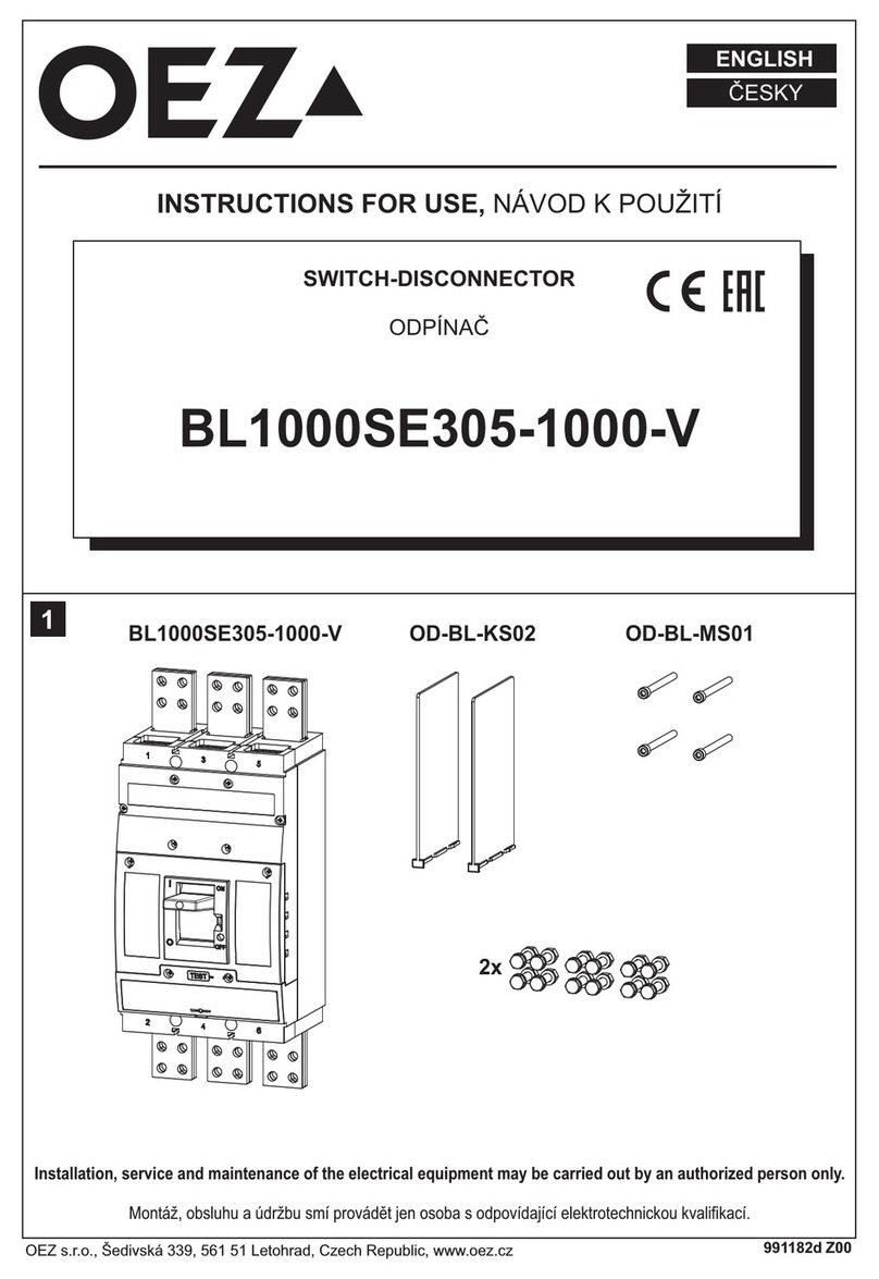 OEZ BL1000SE305-1000-V User manual