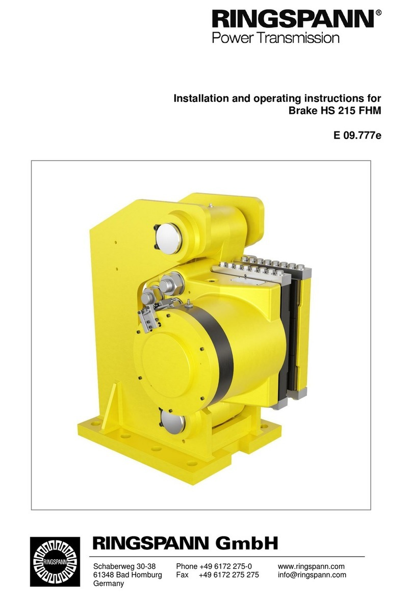 RINGSPANN HS 215 FHM Installation and operating instructions