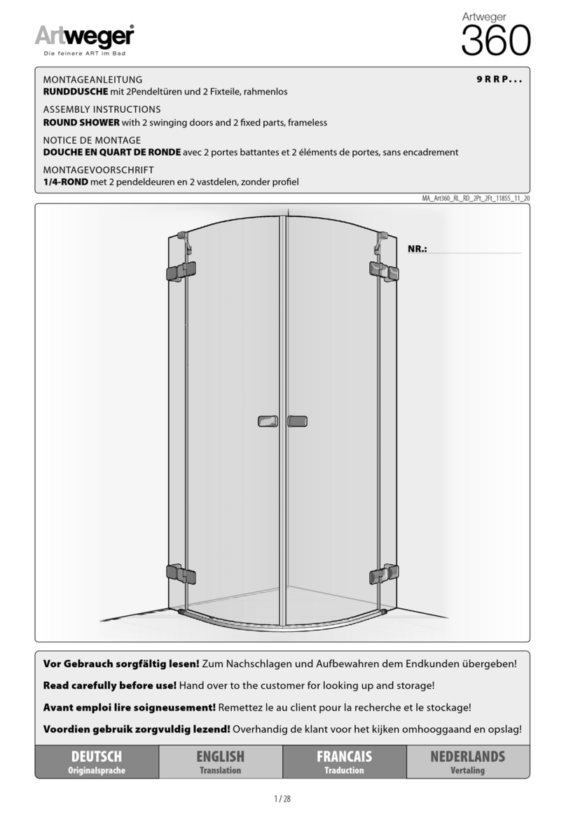 Artweger 360 9RRP Series User manual Artweger 360 9RRP Series User manual