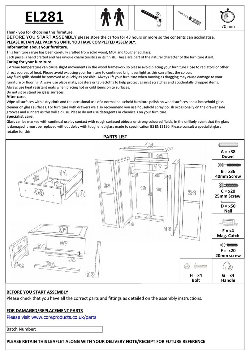 Core Products Elgin EL281 User manual Core Products Elgin EL281 User manual