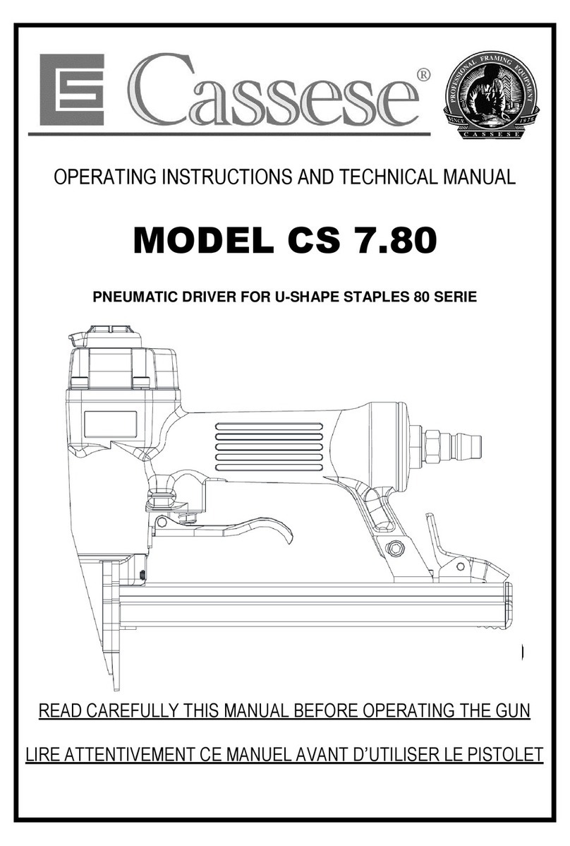 Cassese CS 7.80 Series Operating instructions and technical manual