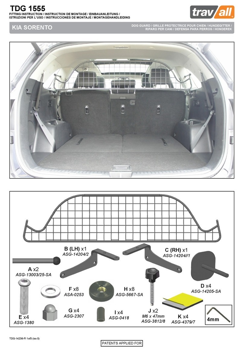 travall TDG 1555 Fitting instructions