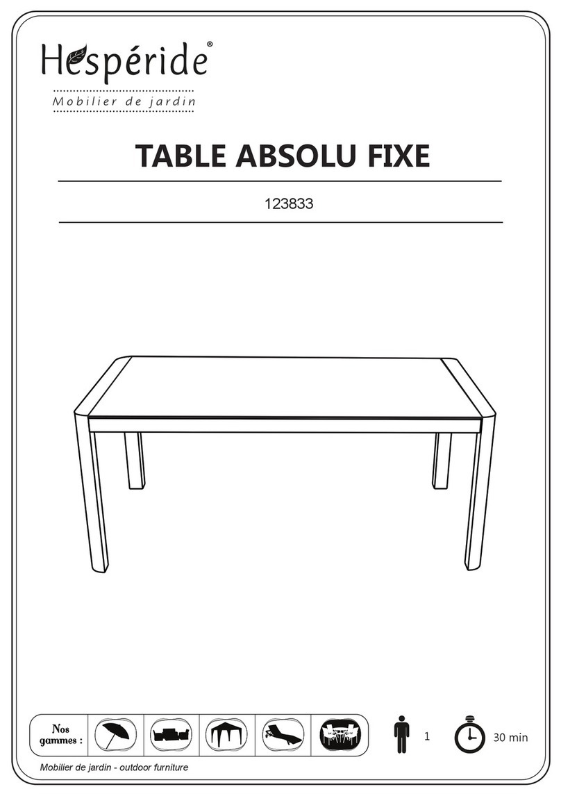 Hesperide ABSOLU 123833 User manual