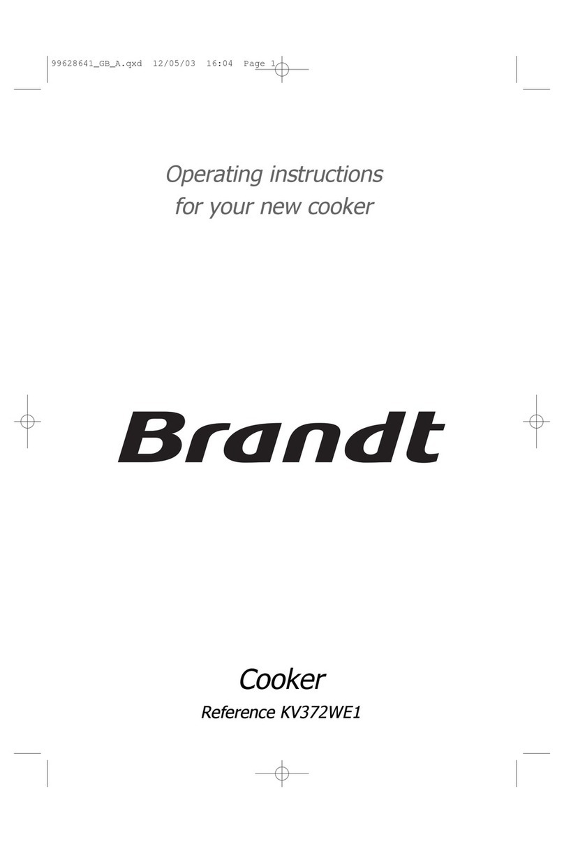 Brandt KV372WE1 operating instructions Brandt KV372WE1 operating instructions