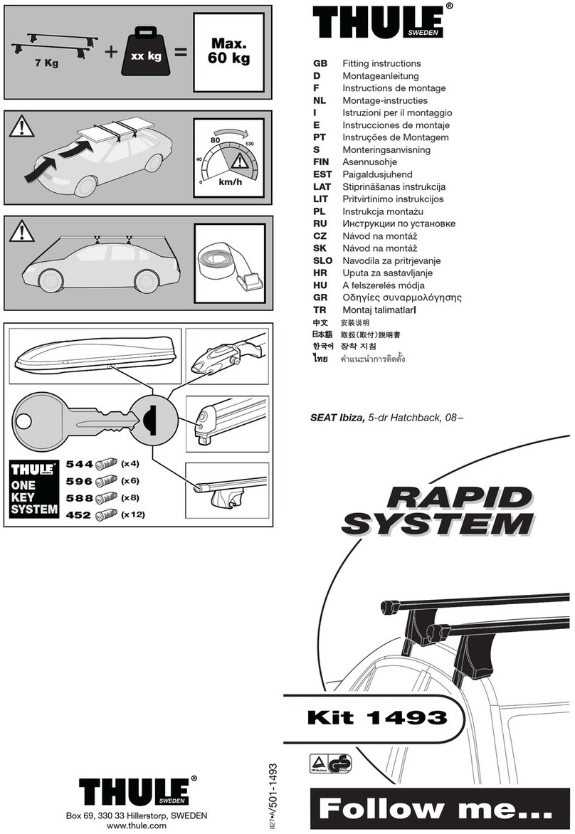 Thule Rapid 1493 User manual Thule Rapid 1493 User manual