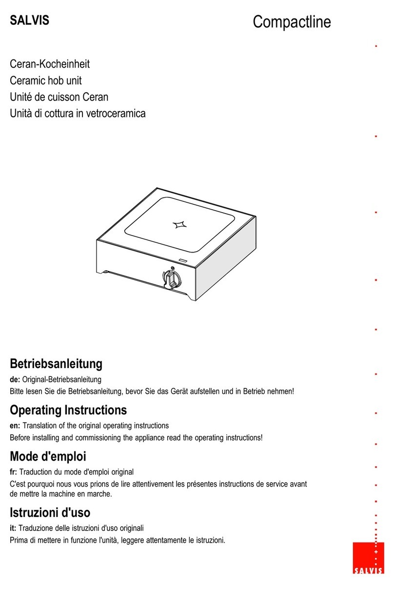 Salvis Compactline NC300100 operating instructions