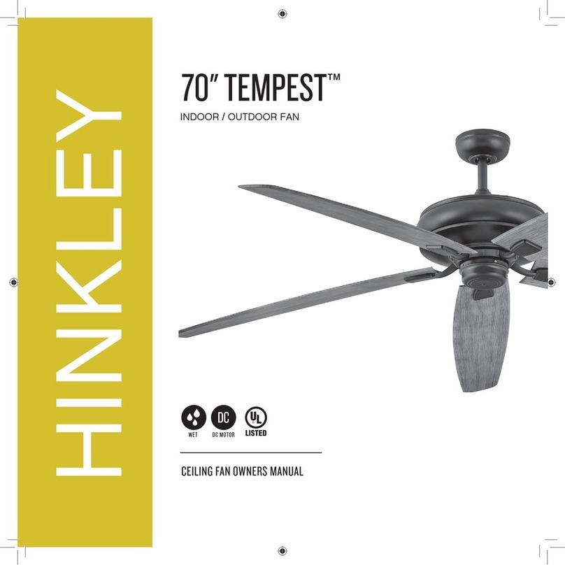 Hinkley TEMPEST 70" User manual