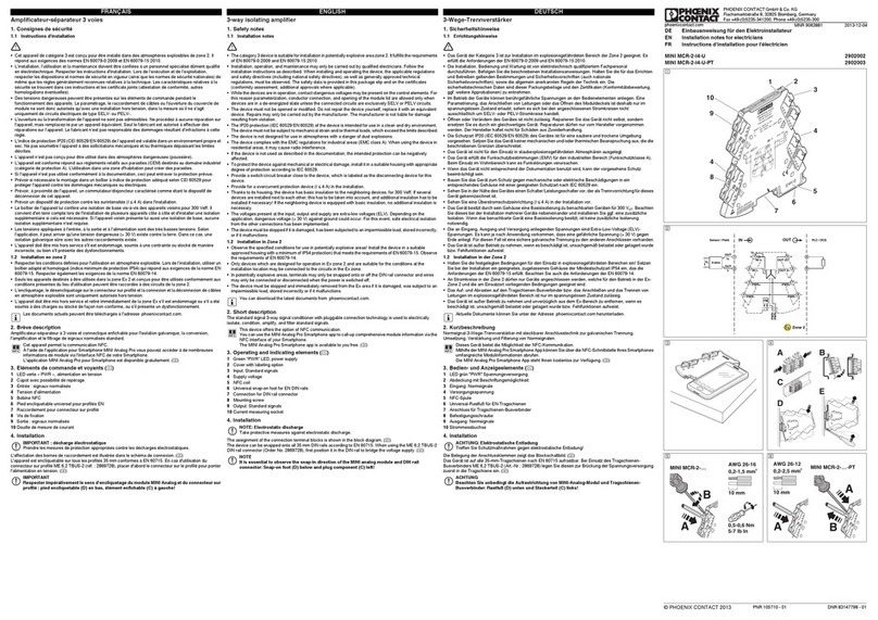 Phoenix Contact MINI MCR-2-I4-U Quick start guide