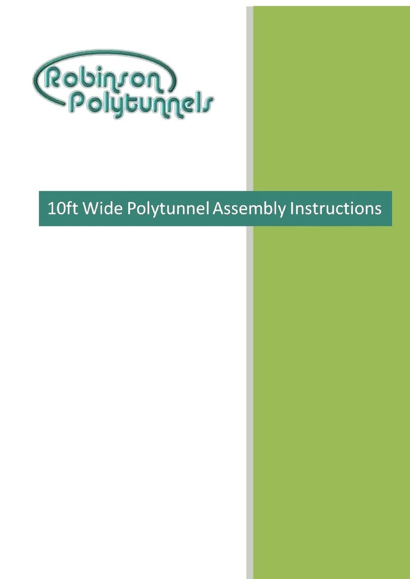 Robinson Polytunnels 10ft Wide Polytunnel Assembly & instruction manual
