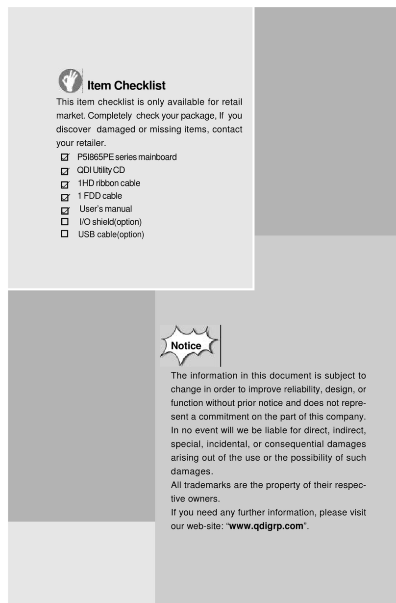 QDI P5I865PE manual