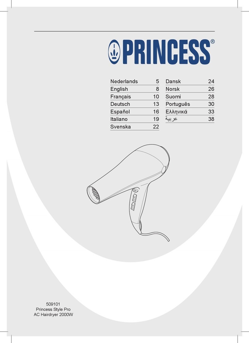 Princess Style Pro 509101 User manual