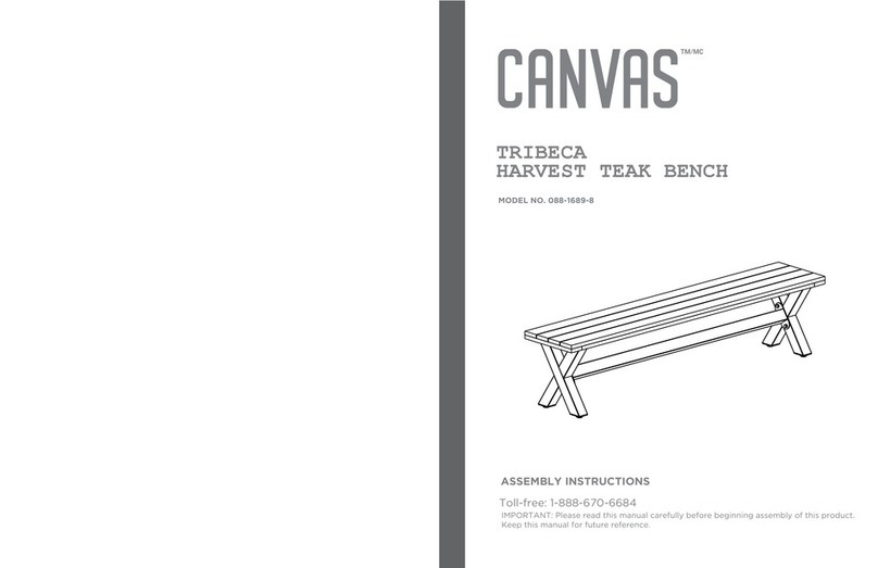 Canvas TRIBECA 088-1689-8 Assembly instructions