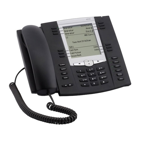 Mitel 6737 Quick reference guide