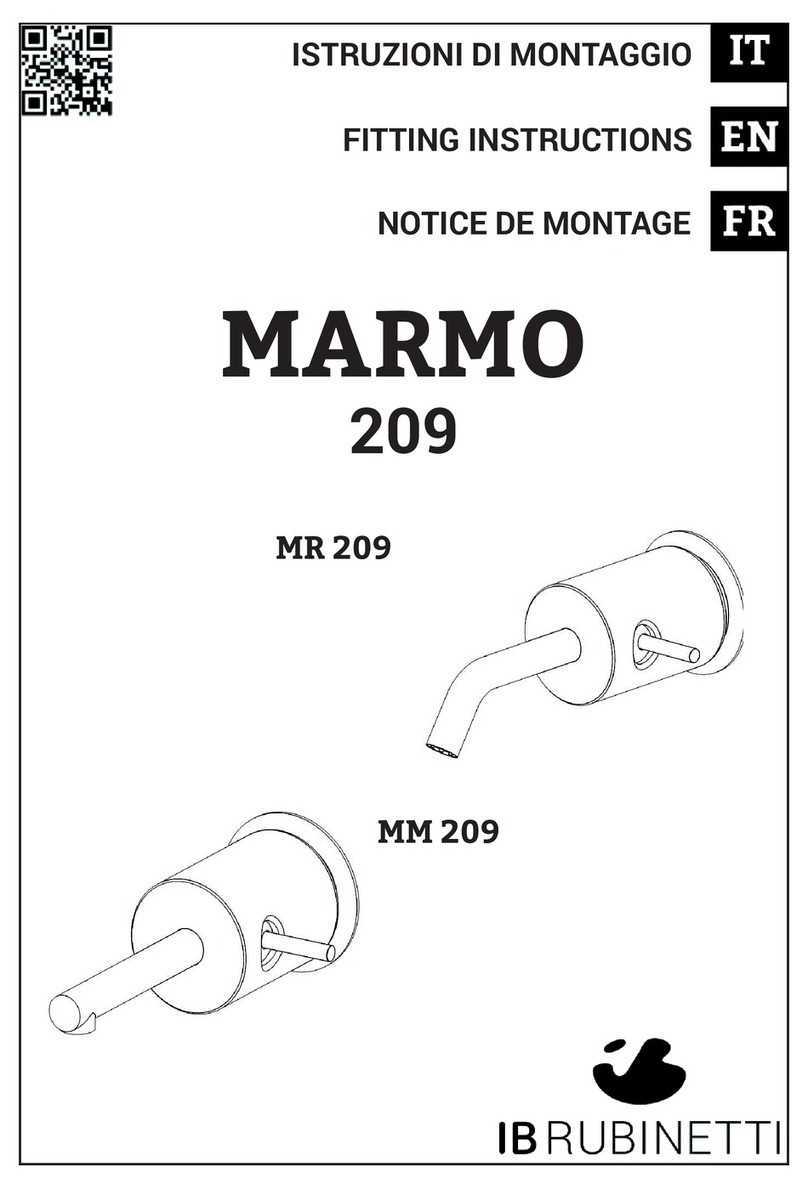 IB RUBINETTI MARMO 209 Fitting instructions