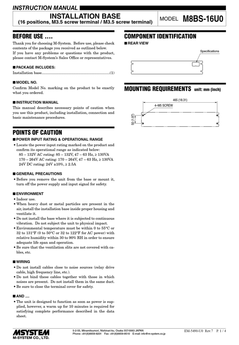 M-system M8BS-16U0 User manual