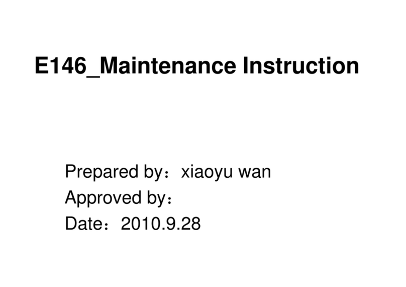 FLY E146 Operating and maintenance instructions