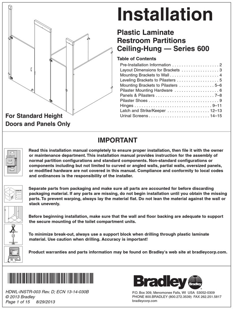Bradley 600 Series User manual