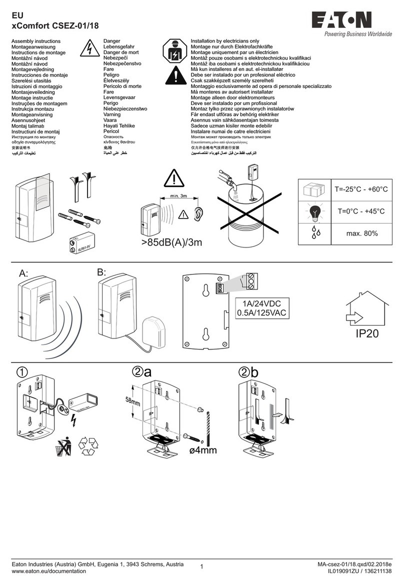 Eaton xComfort CSEZ-01/18 User manual