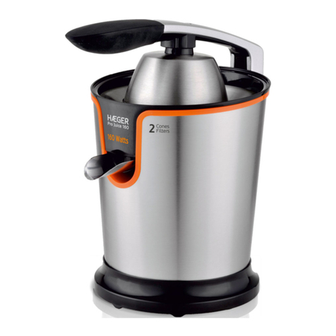 HAEGER Pro Juice CJ-160.005A User instructions