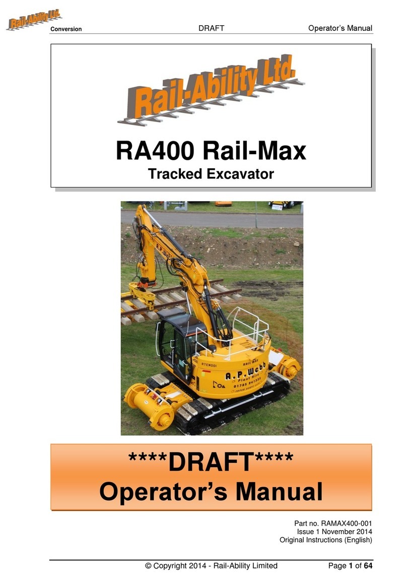 Rail-Ability RA400 Operator's manual